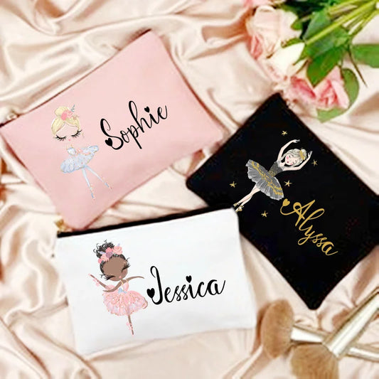 Dance Pencil Case Personalized Custom Name 
Stationery Supplies, Storage Bags, Travel, Toiletry Pouch, Makeup Bag Gift for Girls